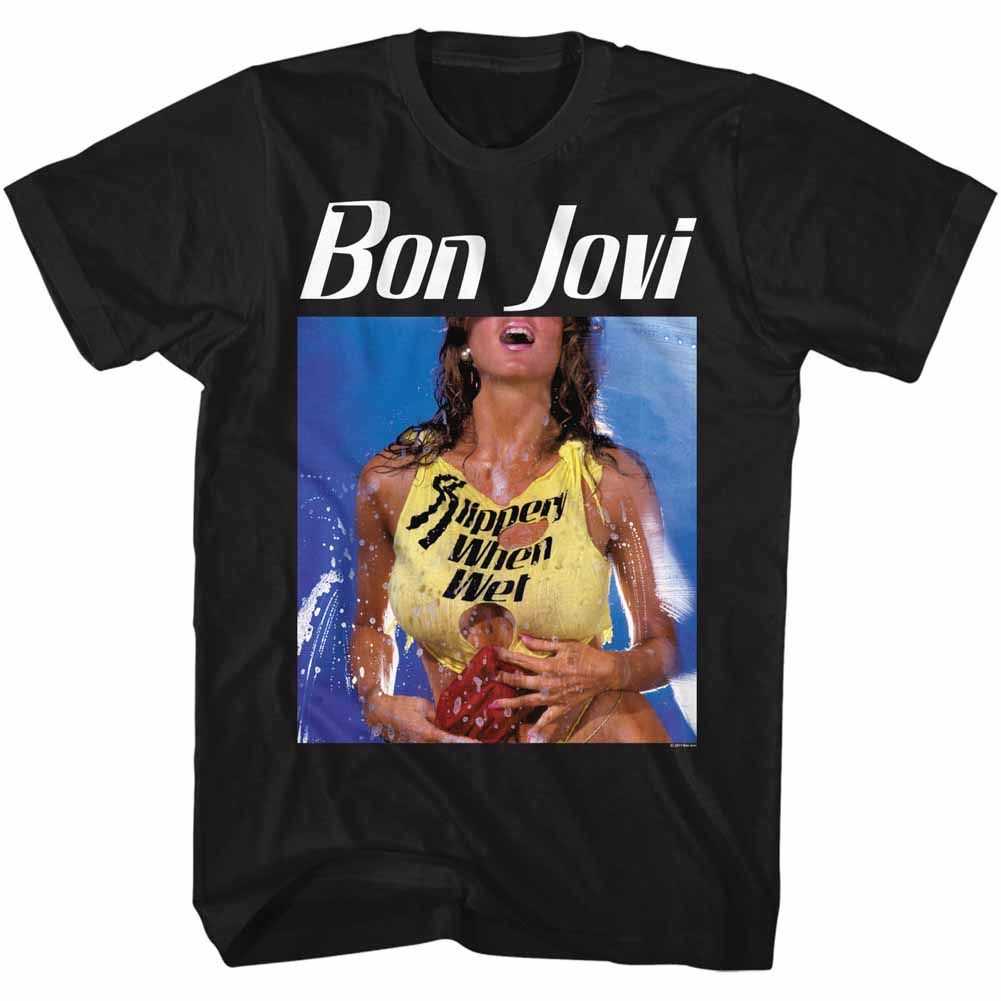 Bon Jovi - BON SLIPPERY Adult Shirt