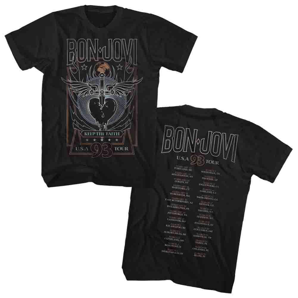 Bon Jovi - 93 TOUR Adult Shirt