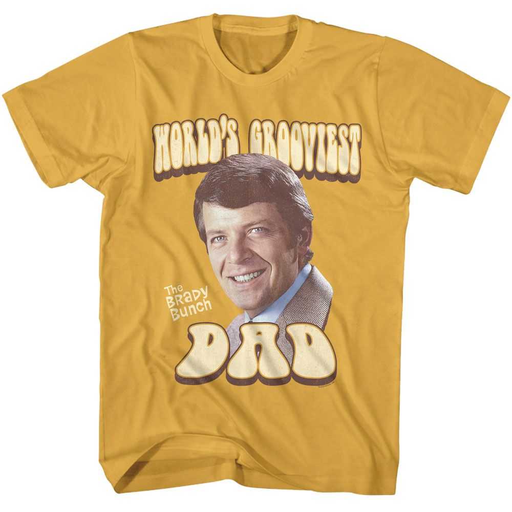 Brady Bunch - BRADY BUNCH WORLDS GROOVIEST DAD Adult Shirt