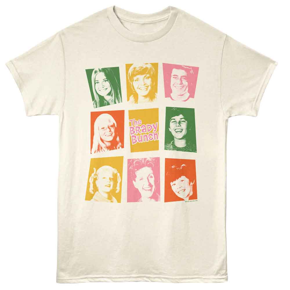 Brady Bunch - BRADY BUNCH INTRO SQUARES MULTI Adult Shirt