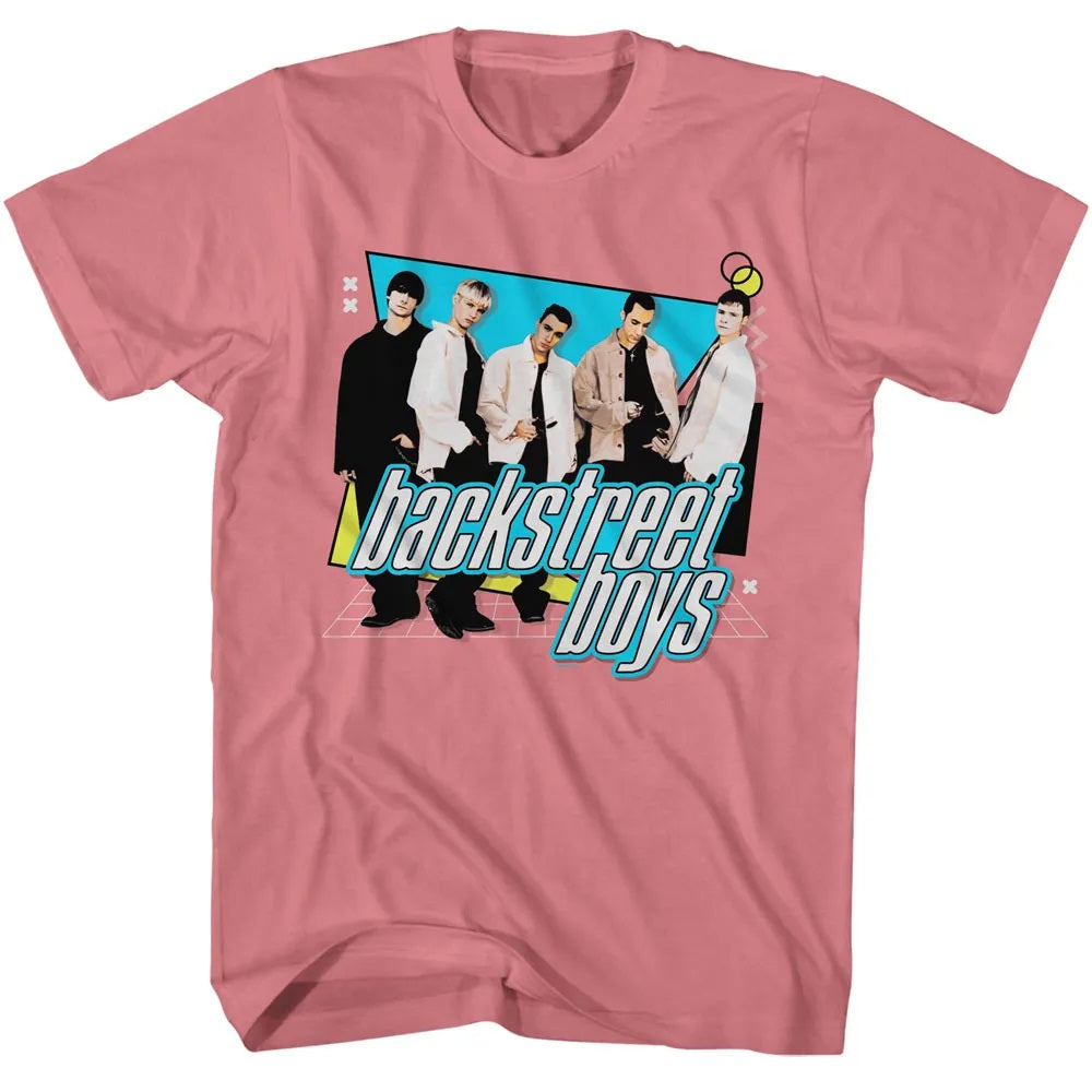 Backstreet Boys - BACKSTREET BOYS GEOMETRIC SHAPES Adult Shirt