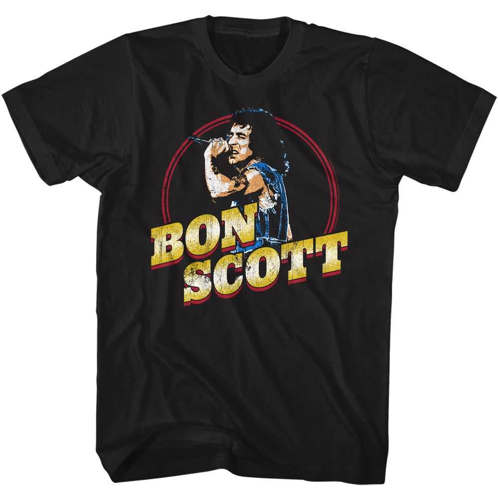 Bon Scott - BON SCOTT GOLD NAME Adult Shirt