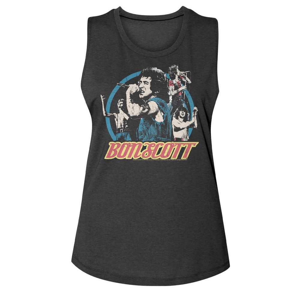 Bon Scott - BON SCOTT MULTI IMAGE CIRCLE Adult Shirt