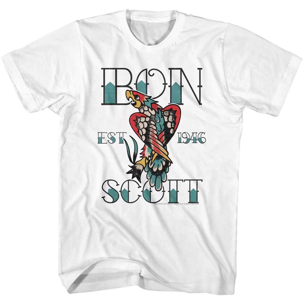 Bon Scott - BON SCOTT TATTOO Adult Shirt