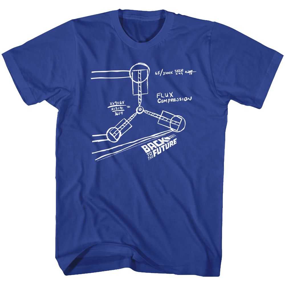 Back to the Future - FLUX SKETCH Adult Shirt