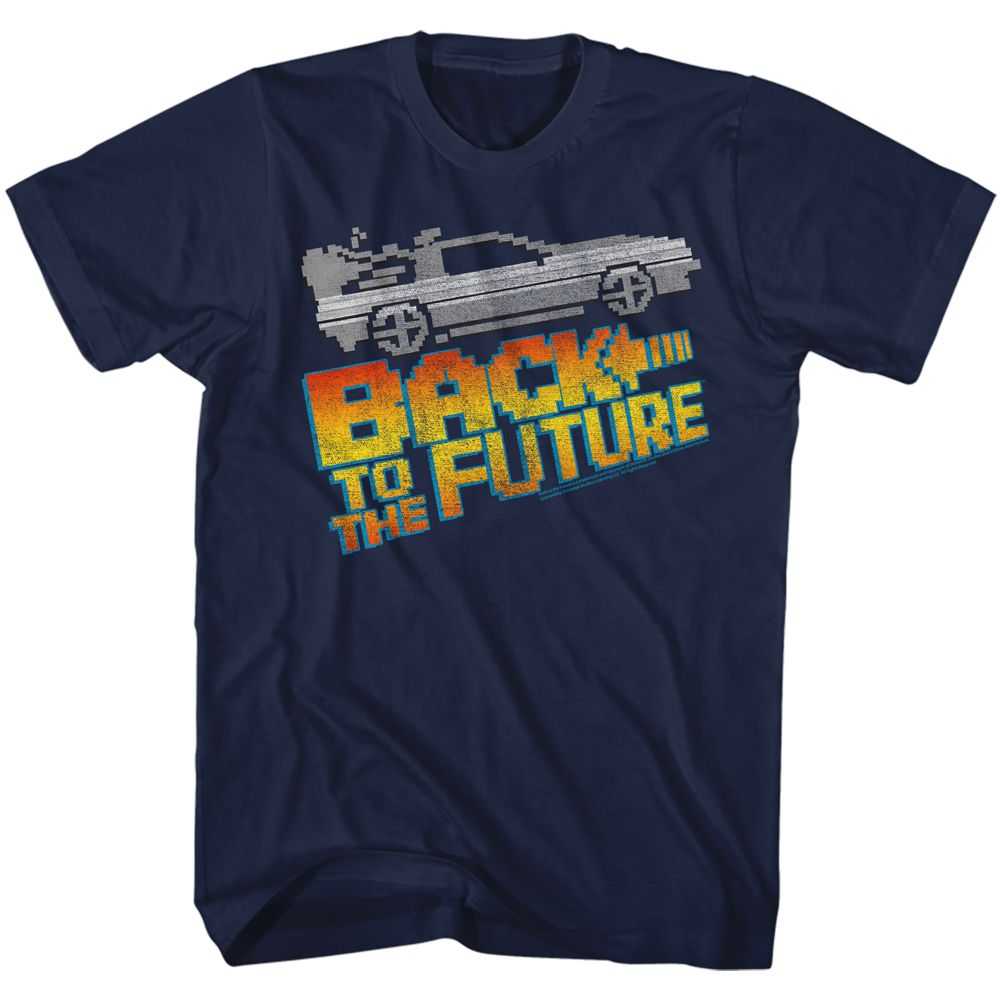 Back to the Future - 8BIT TO THE FUTURE Adult Shirt