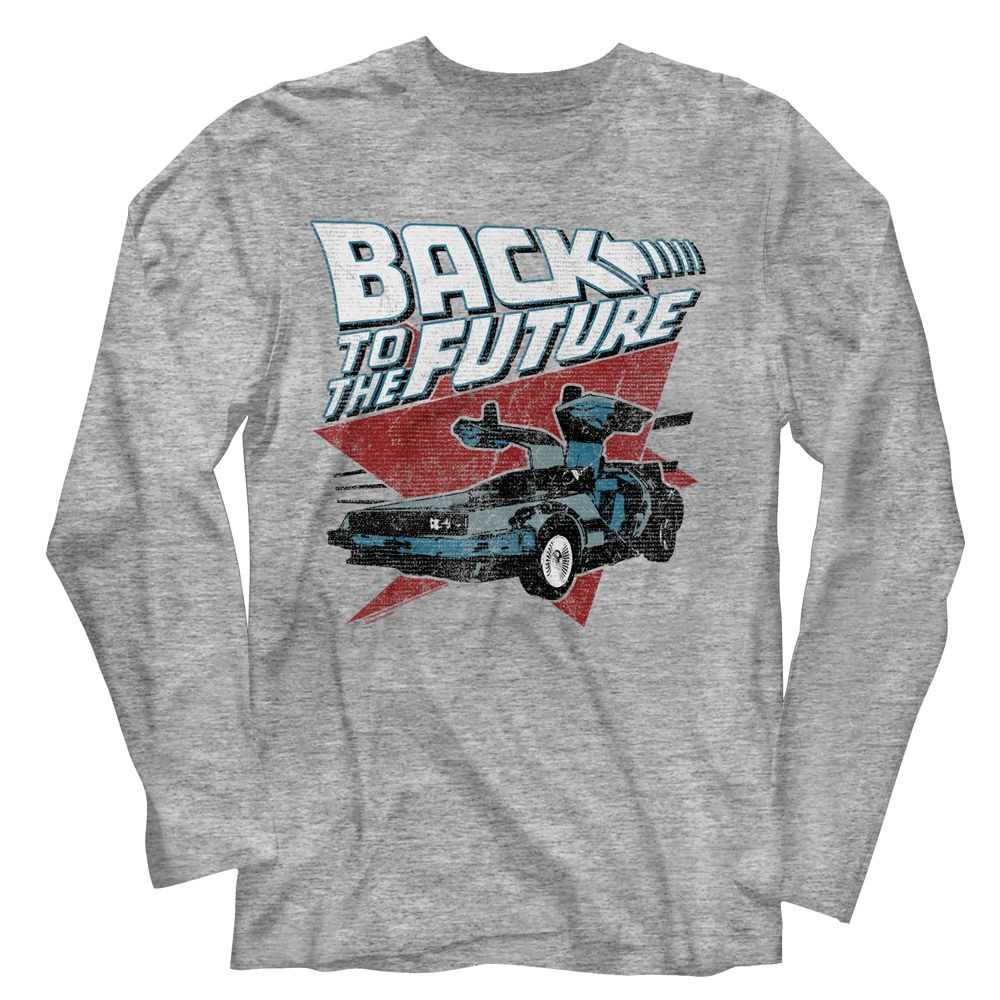 Back to the Future - LOGO TRAINGLE CAR Adult Shirt