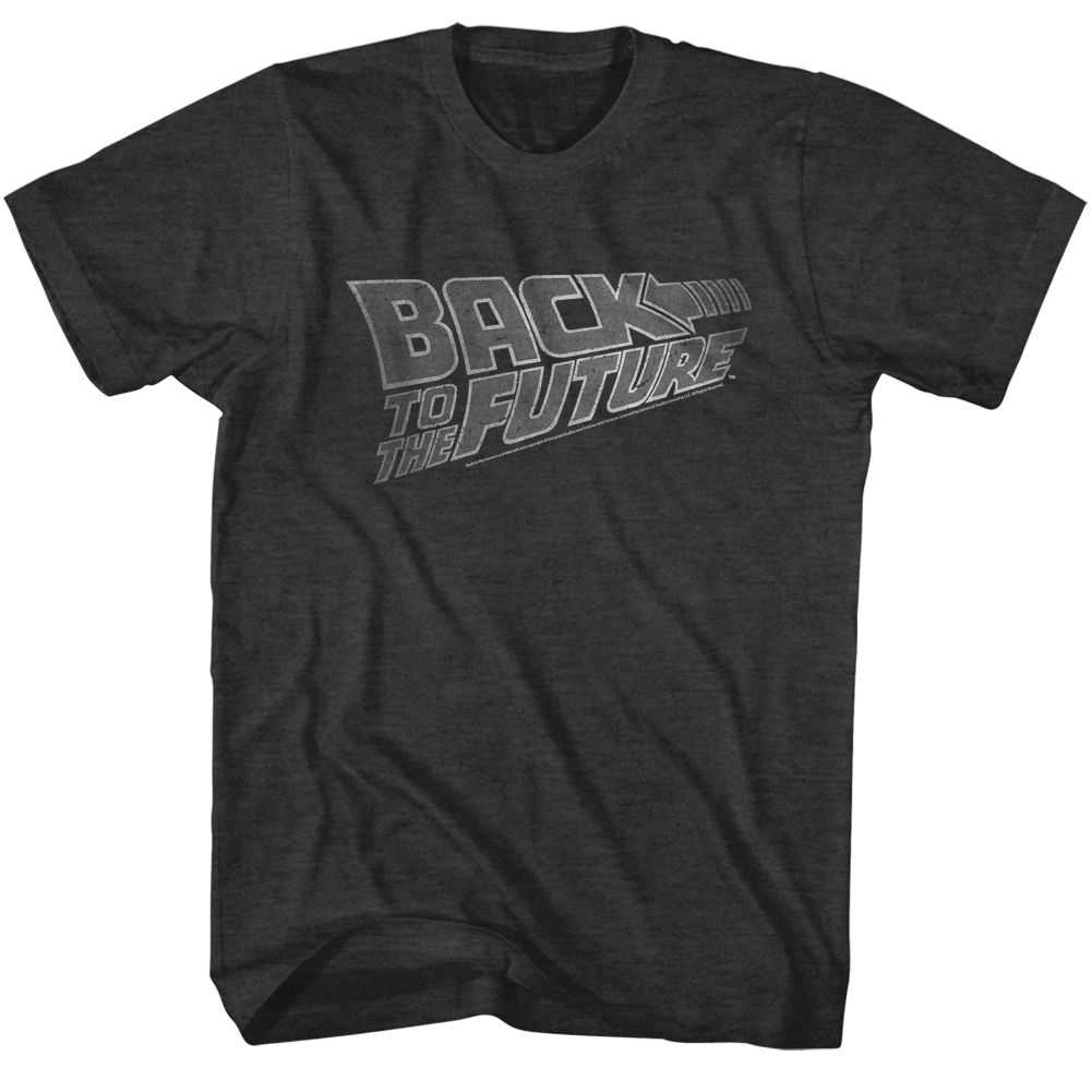 Back to the Future - LOGO WHT Adult Shirt