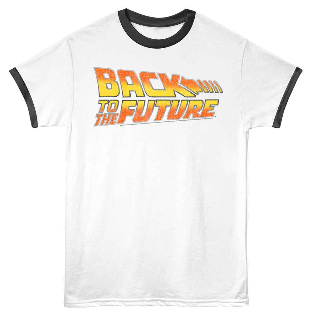 Back to the Future - WORN LOGO Adult Shirt