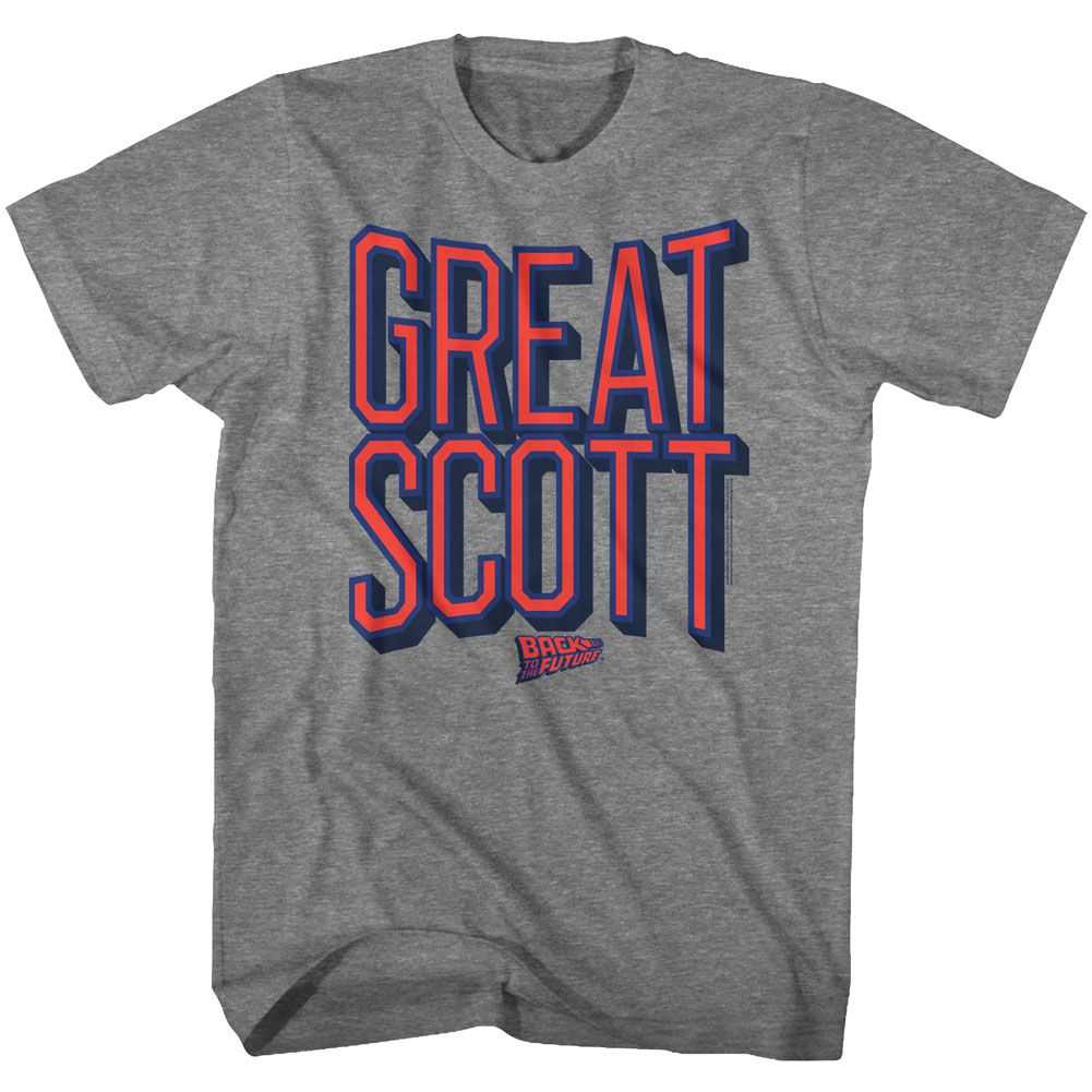 Back to the Future - GREAT SCOTT Adult Shirt