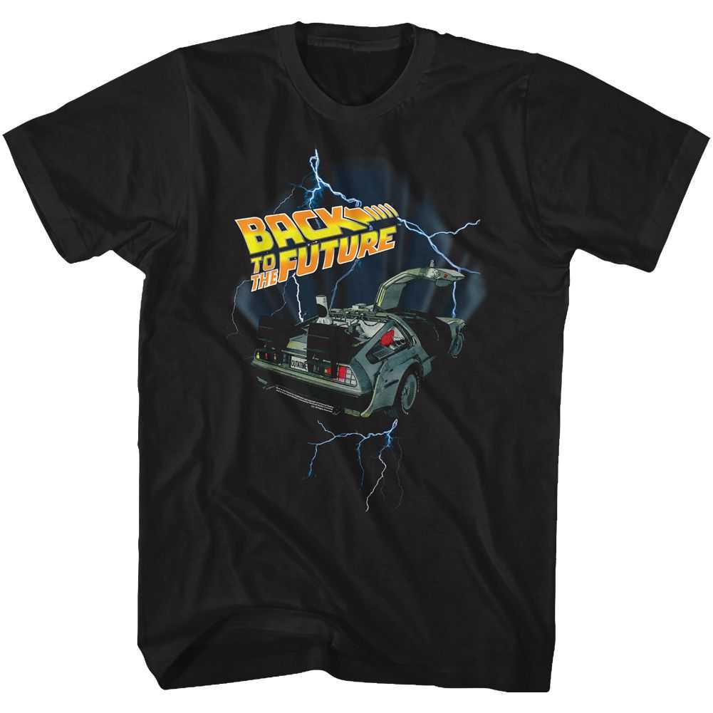 Back to the Future - LIGHTNING CAR Adult Shirt