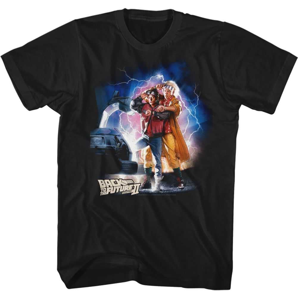 Back to the Future - MCFLYDOCCARLIGHTNING Adult Shirt