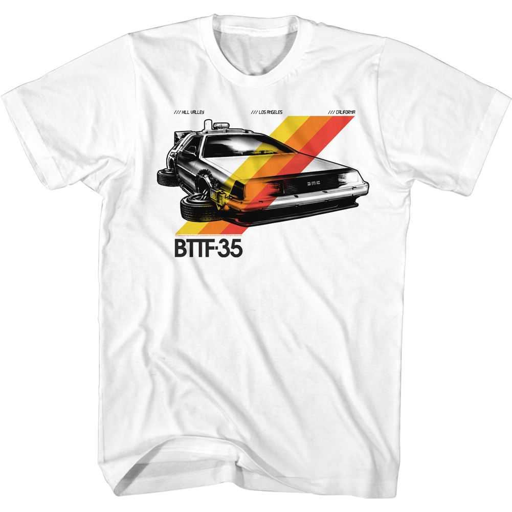 Back to the Future - BTTF-35 STRIPES Adult Shirt