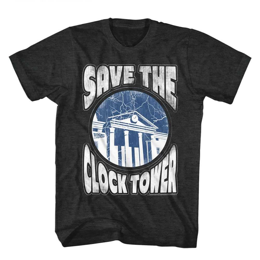 Back to the Future - BTTF SAVE CLOCKTOWER Adult Shirt