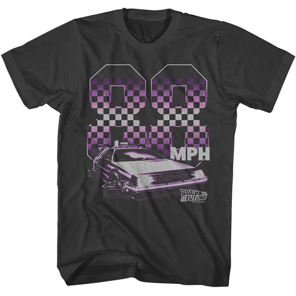 Back to the Future - BACK TO THE FUTURE 88 CHECKERS Adult Shirt