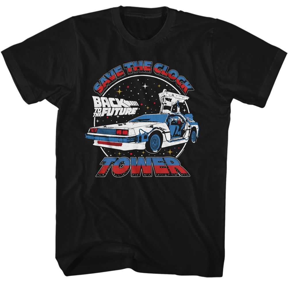 Back to the Future - BTTF-CLOCK TOWER SPLIT COLOR Adult Shirt
