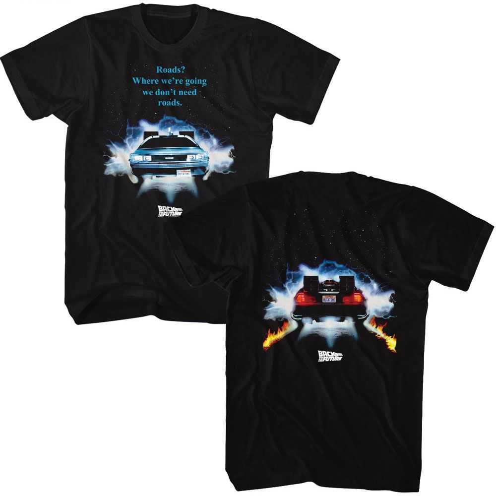 Back to the Future - BTTF DRIVING THROUGH Adult Shirt