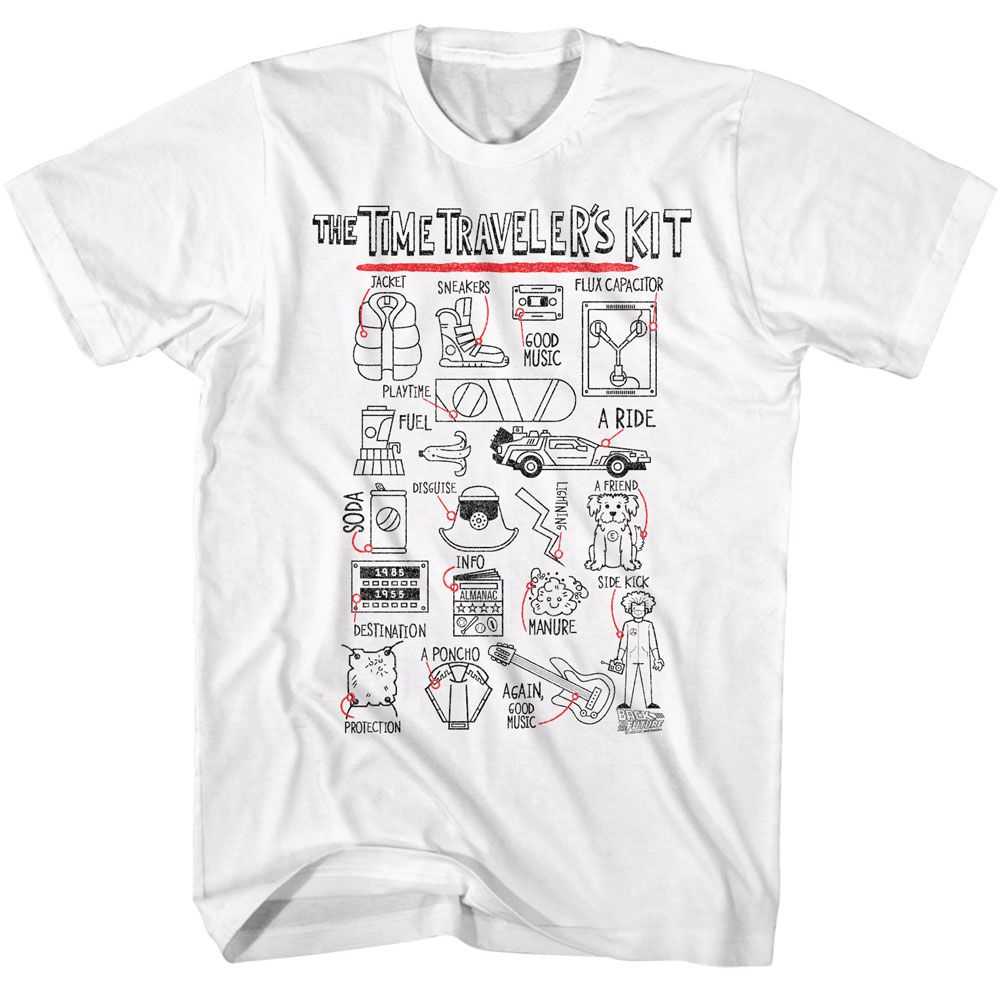 Back to the Future - BTTF TIME TRAVELERS KIT Adult Shirt