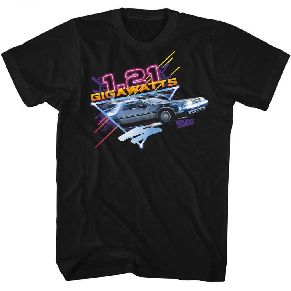 Back to the Future - BTTF NEON GIGAWATTS Adult Shirt