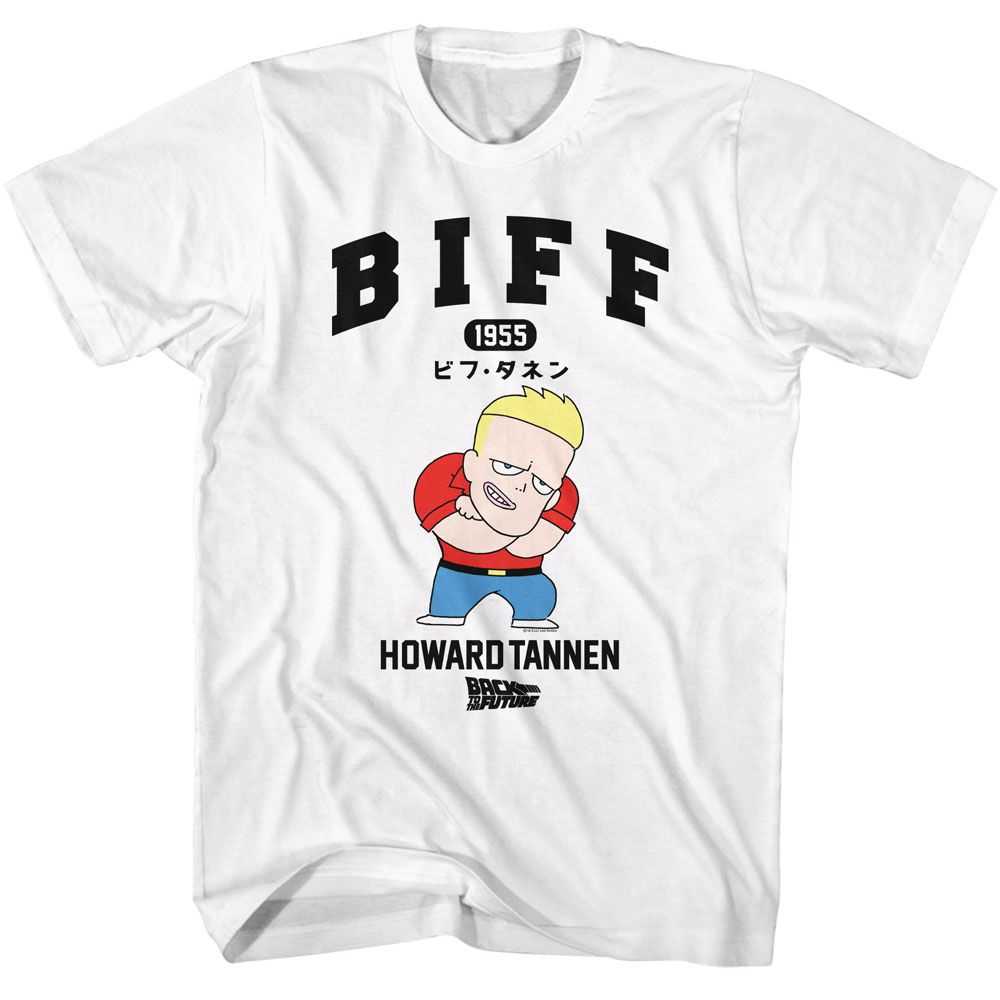 Back to the Future - BTTF BIFF HOWARD TANNON CARTOON Adult Shirt