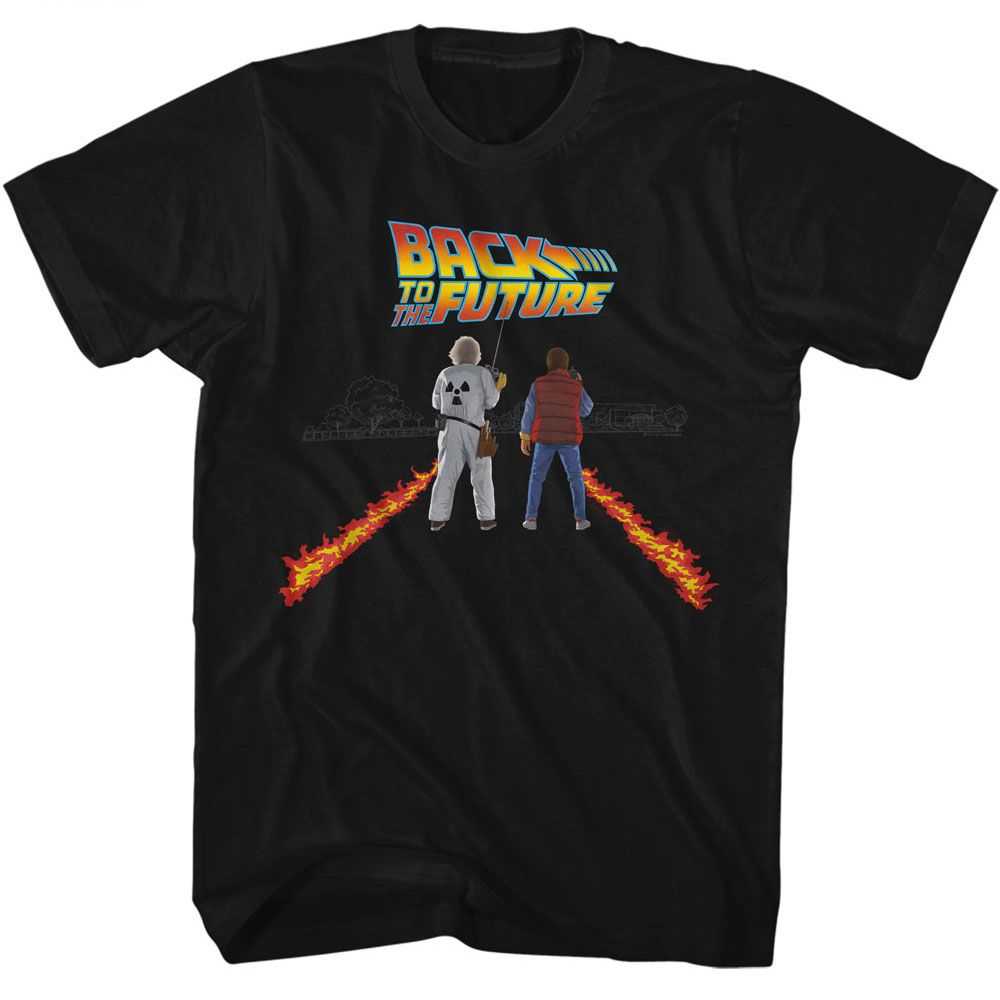 Back to the Future - BTTF FIRE STREAKS Adult Shirt