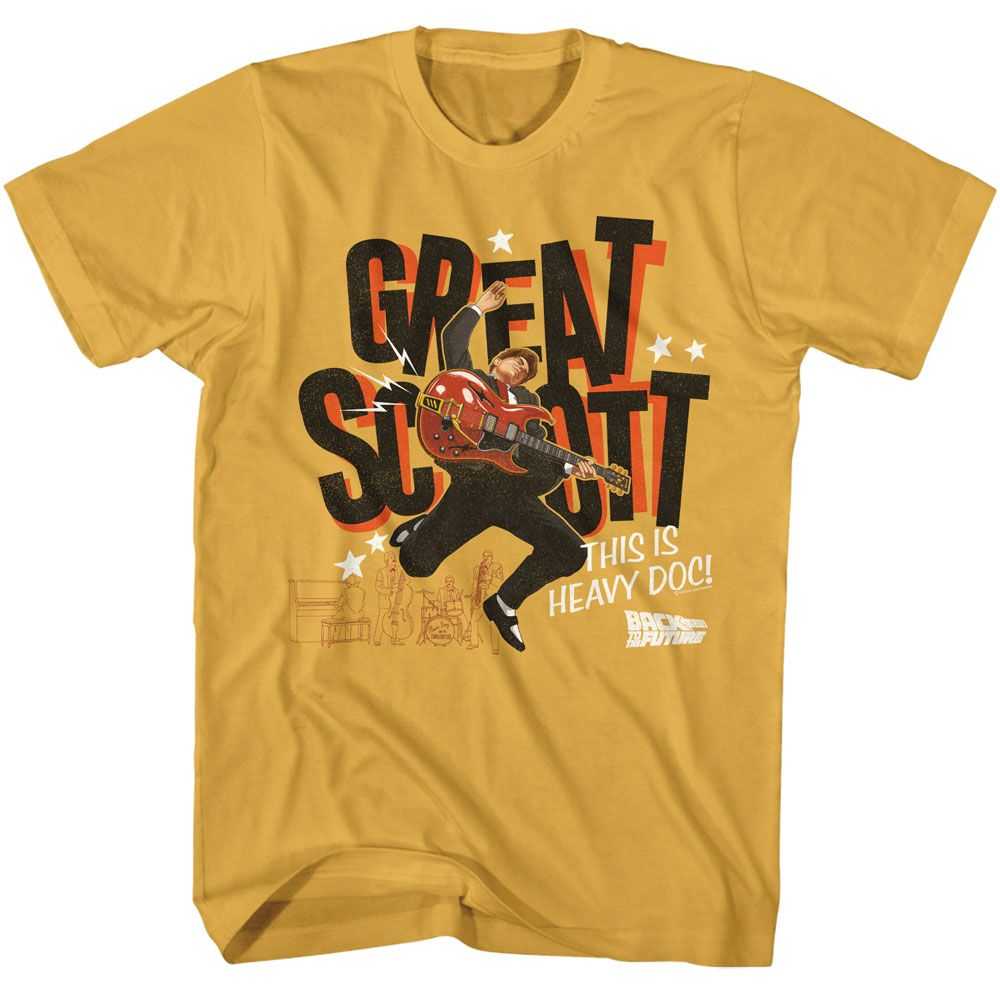 Back to the Future - BTTF GREAT SCOTT GUITAR PLAYING Adult Shirt