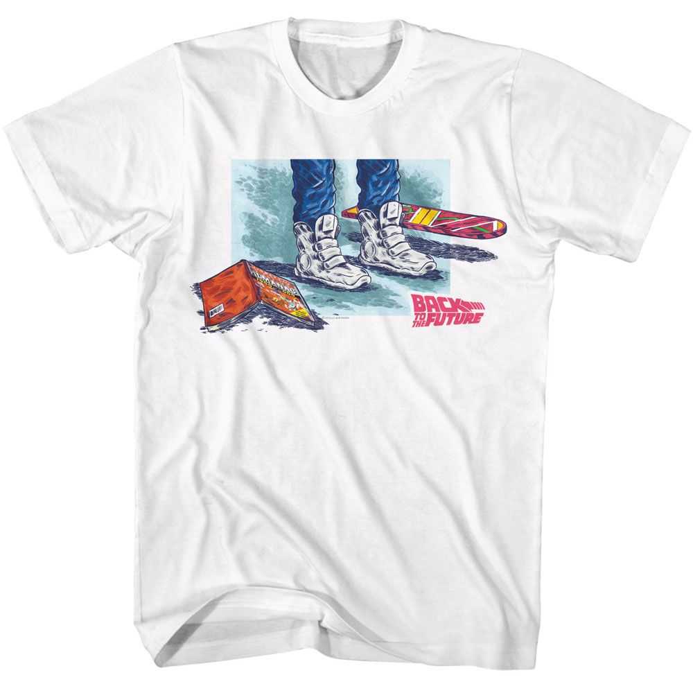 Back to the Future - BTTF SHOES COMIC HOVERBOARD Adult Shirt