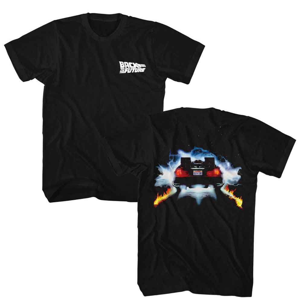 Back to the Future - BTTF DELORIAN BACK F B Adult Shirt
