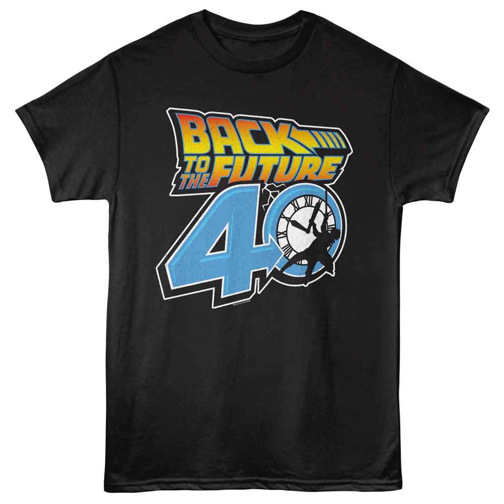 Back to the Future - BTTF 40TH LOGO Adult Shirt