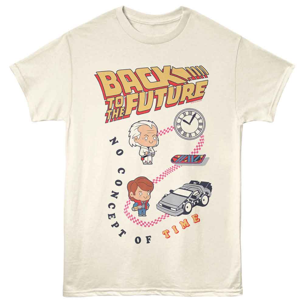 Back to the Future - BTTF NO CONCEPT OF TIME Adult Shirt