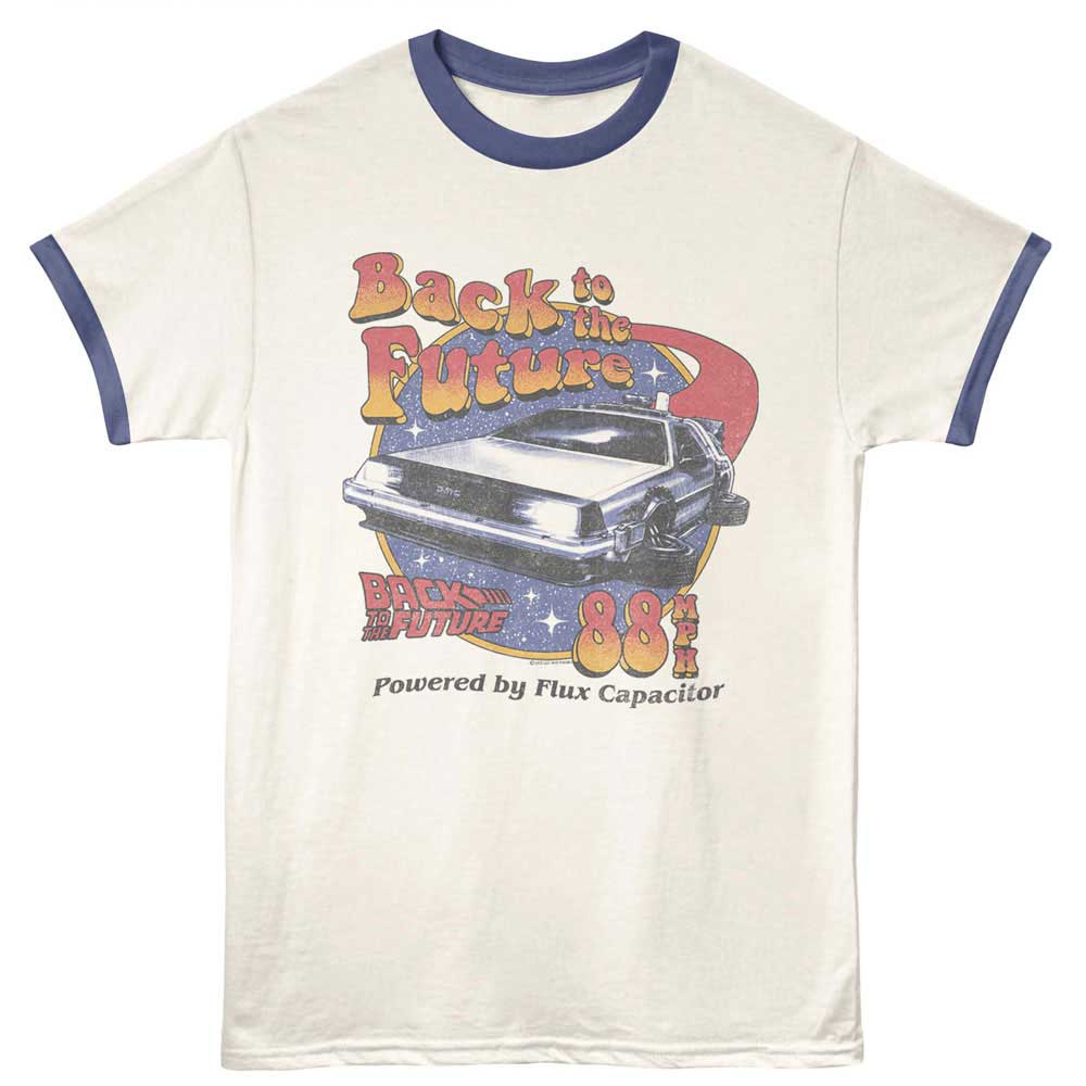 Back to the Future - BTTF STARS RETRO FONT Adult Shirt