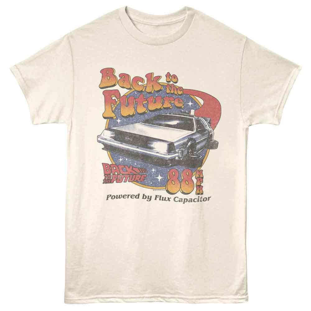 Back to the Future - BTTF STARS AND RETRO FONT Adult Shirt