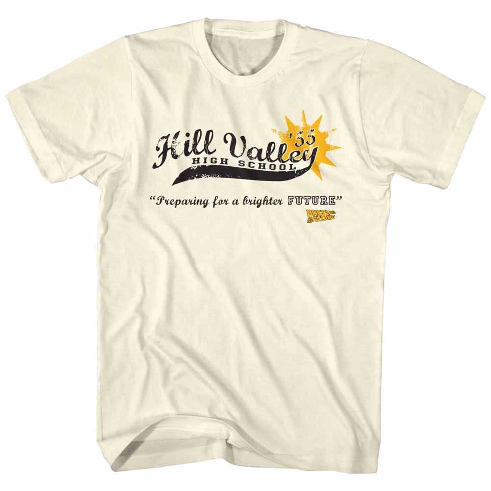 Back to the Future - HILL VALLEY HIGH 55 Adult Shirt