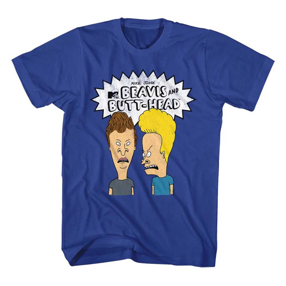 Beavis and Butthead - BEAVIS AND BUTTHEAD THE BOYS AND LOGO Adult Shirt
