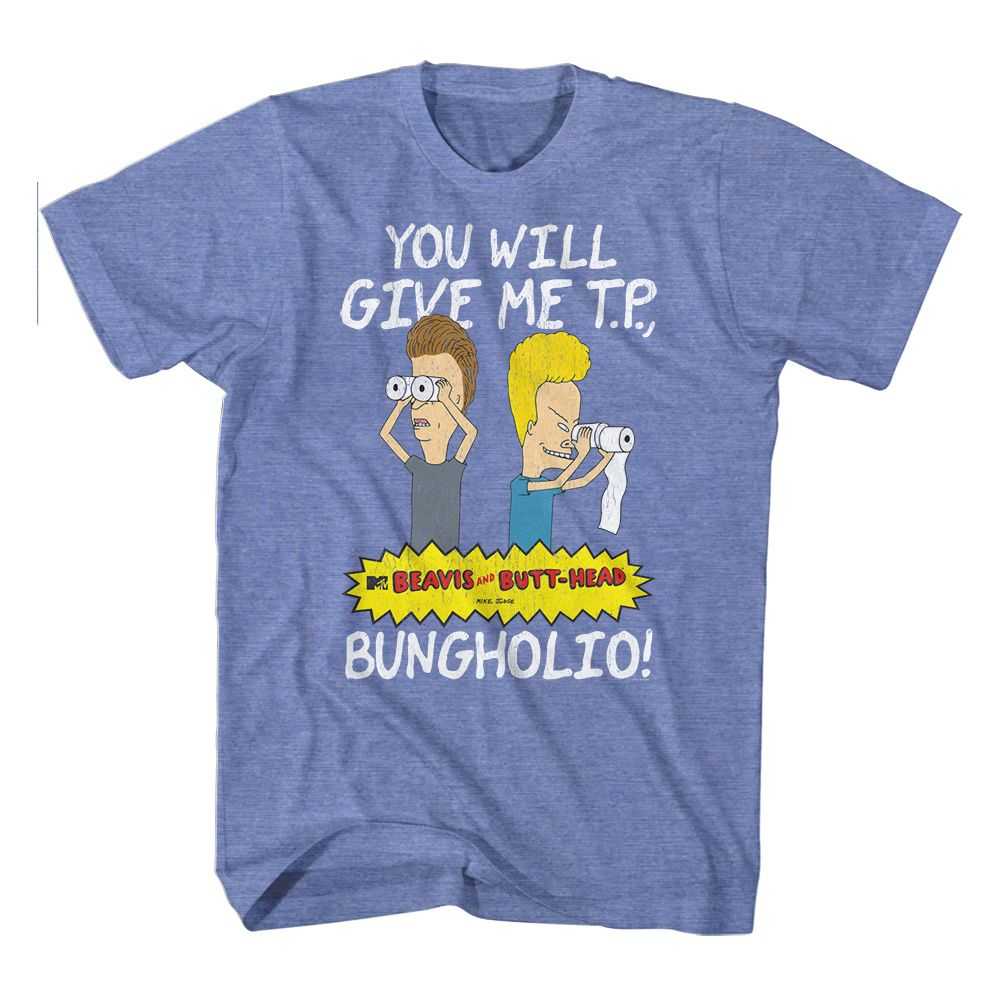 Beavis and Butthead - BEAVIS AND BUTTHEAD GIVE ME TP BUNGHOLIO Adult Shirt