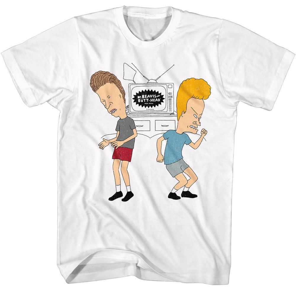 Beavis and Butthead - BEAVIS AND BUTTHEAD DANCING Adult Shirt
