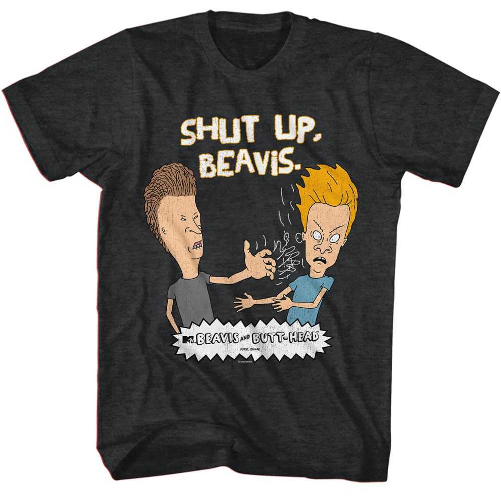 Beavis and Butthead - BEAVIS AND BUTTHEAD SHUT UP BEAVIS Adult Shirt