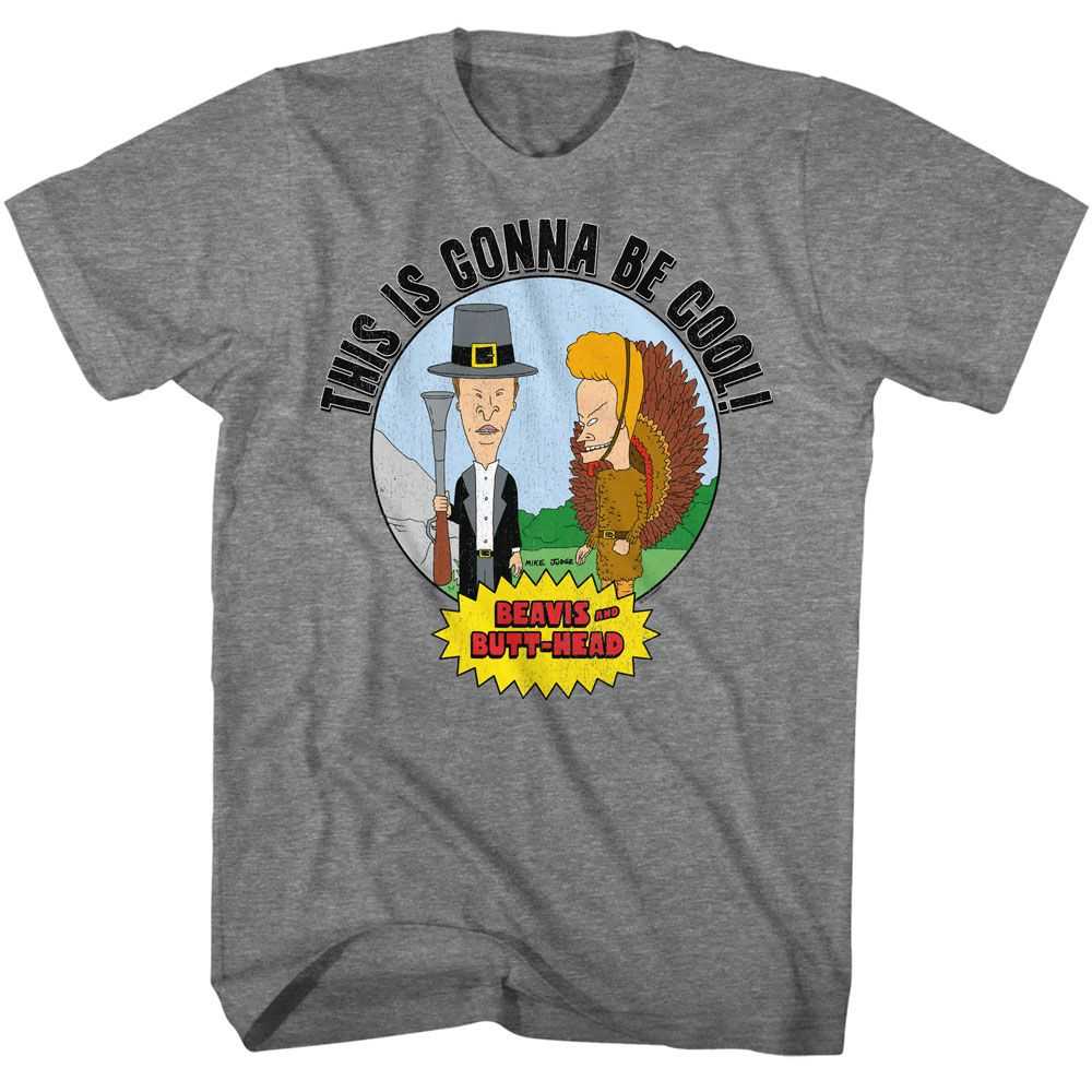 Beavis and Butthead - BEAVIS AND BUTTHEAD THANKSGIVING Adult Shirt