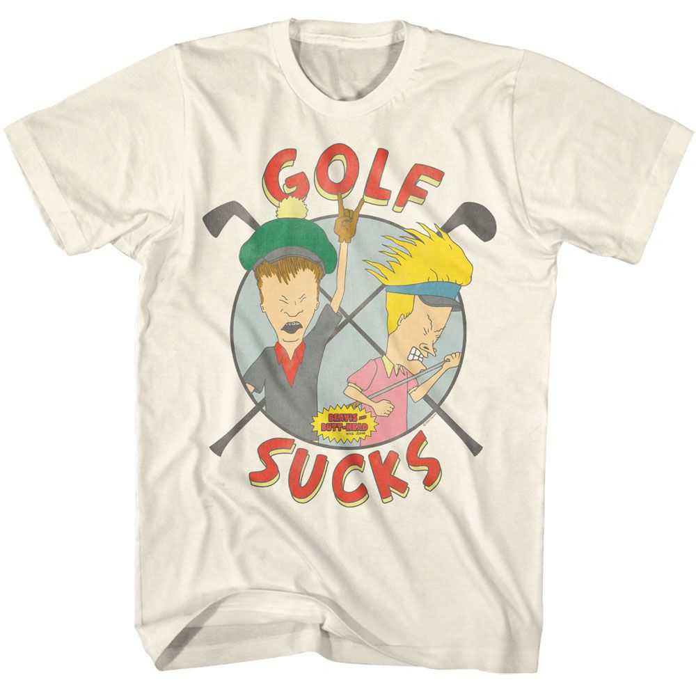 Beavis and Butthead - BEAVIS AND BUTTHEAD GOLF SUCKS Adult Shirt