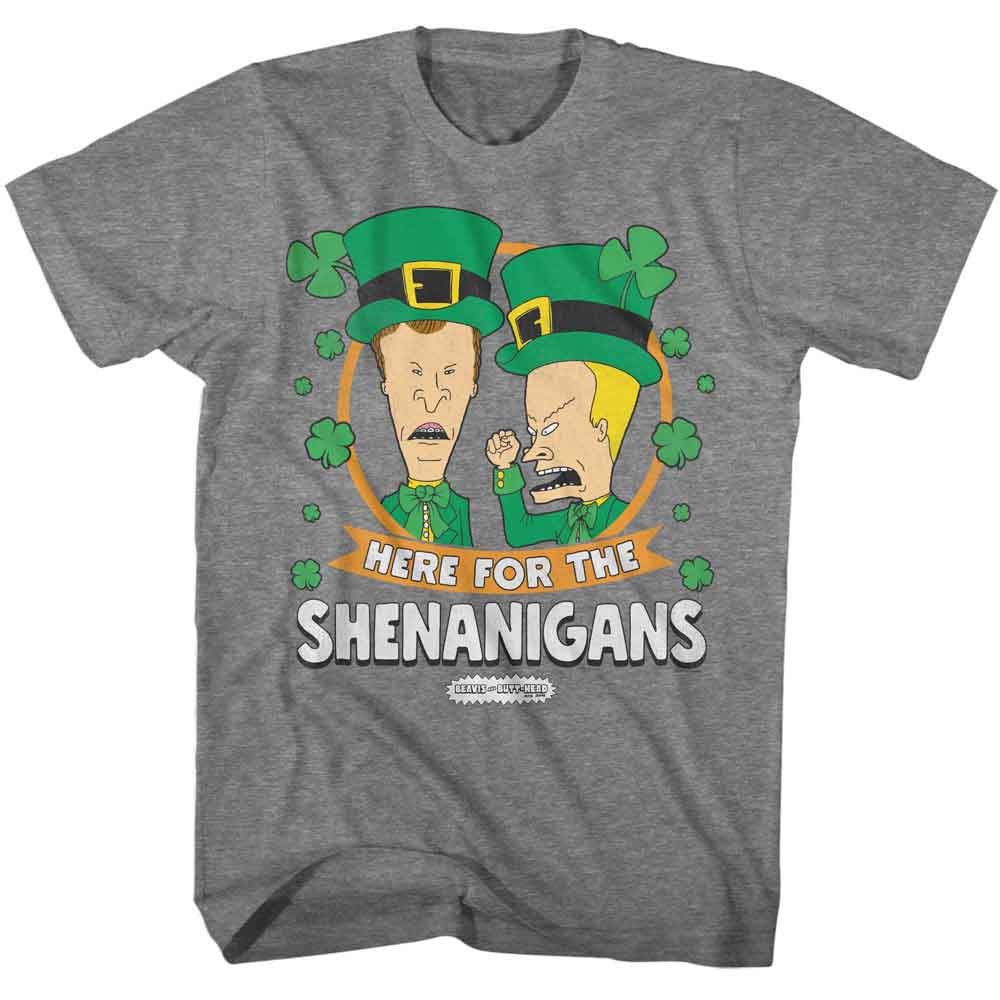 Beavis and Butthead - BEAVIS AND BUTTHEAD SHENANIGANS Adult Shirt