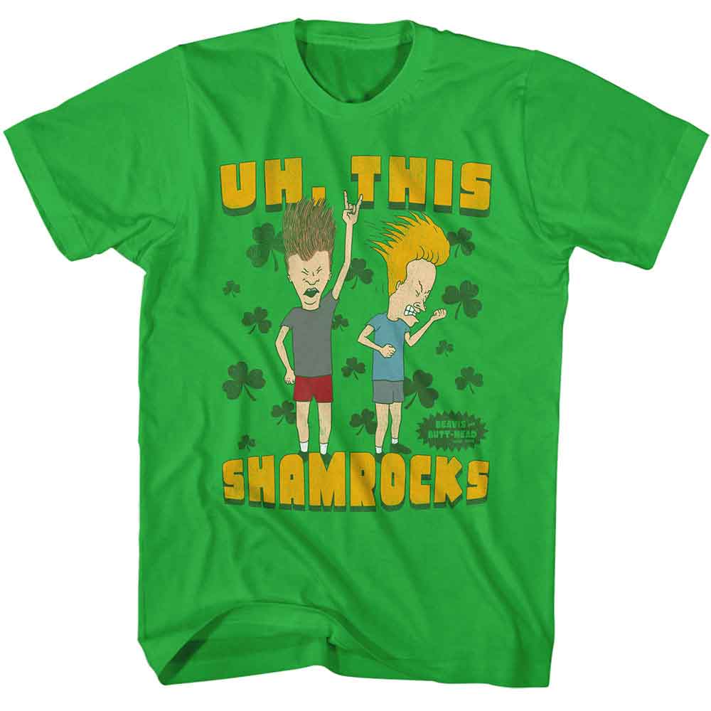 Beavis and Butthead - BEAVIS AND BUTTHEAD THIS SHAMROCKS Adult Shirt