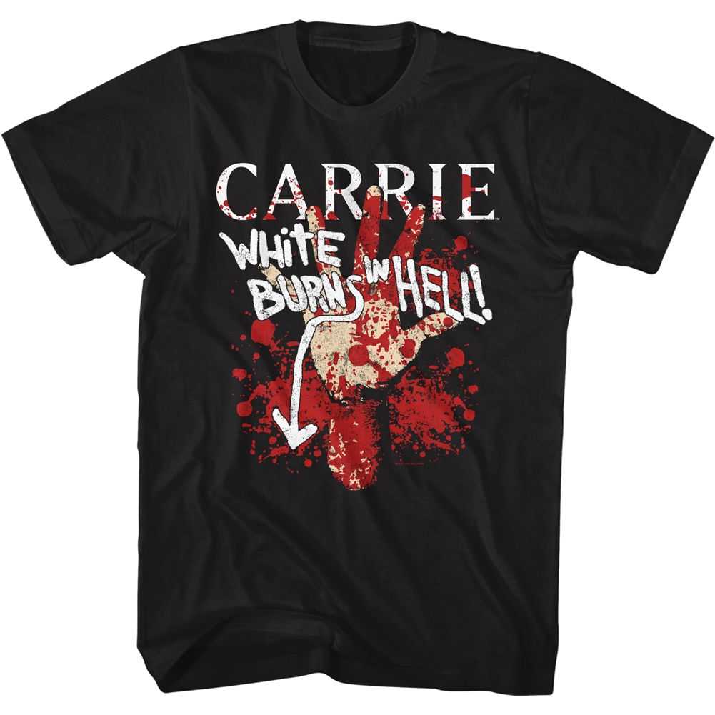 Carrie - BURNS IN HELL Adult Shirt