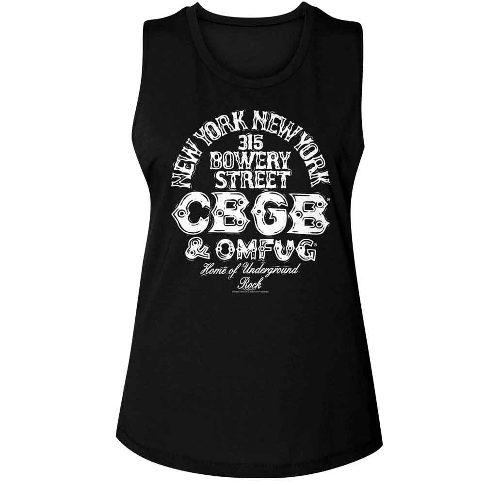 CBGB - CBGB LOGO AND ADDRESS Adult Shirt