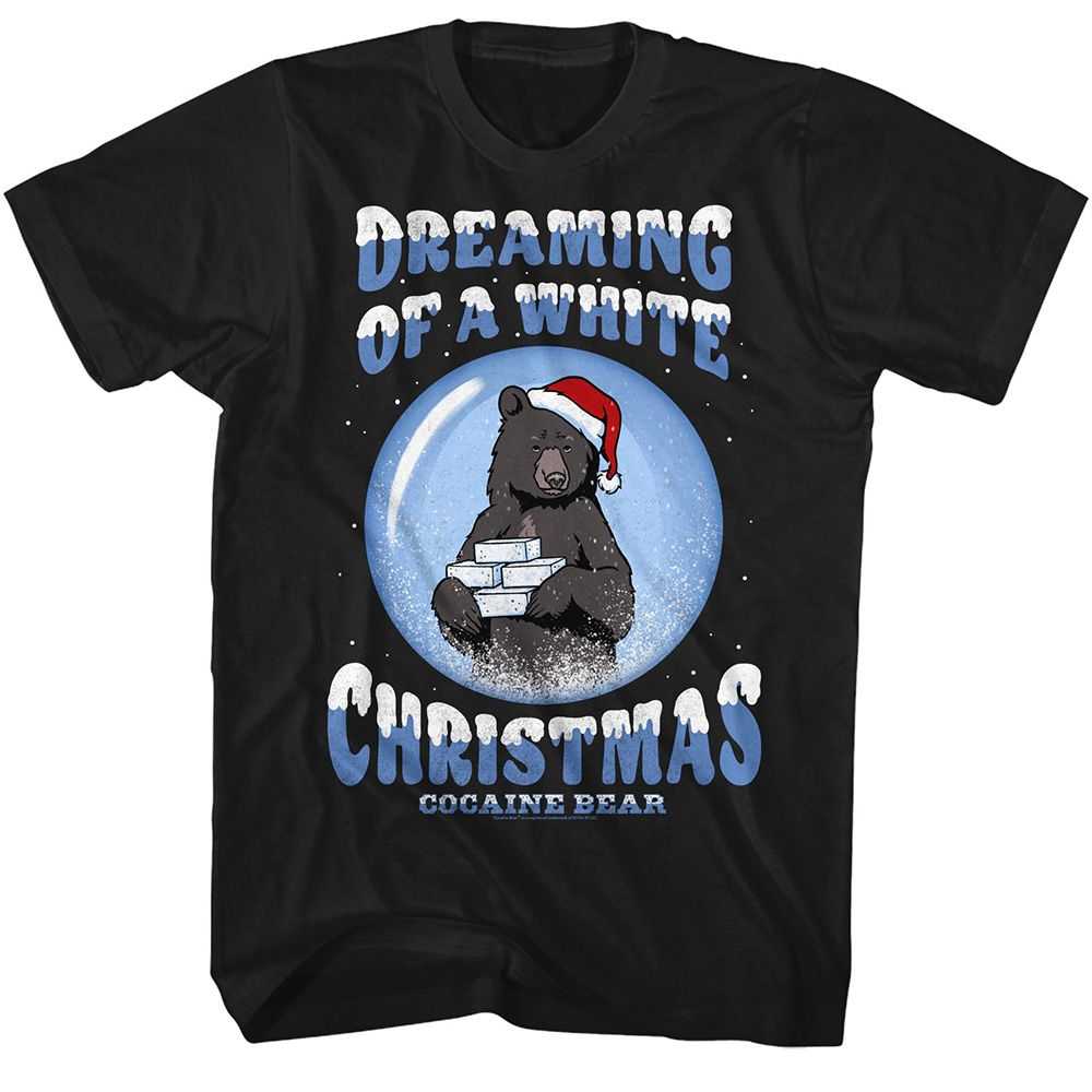 Cocaine Bear Ky - COCAINE BEAR KY DREAMING OF WHITE XMAS Adult Shirt