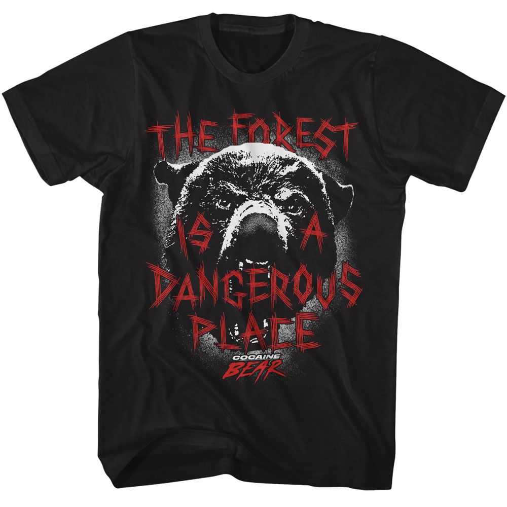 Cocaine Bear - COCAINE BEAR DANGEROUS PLACE Adult Shirt