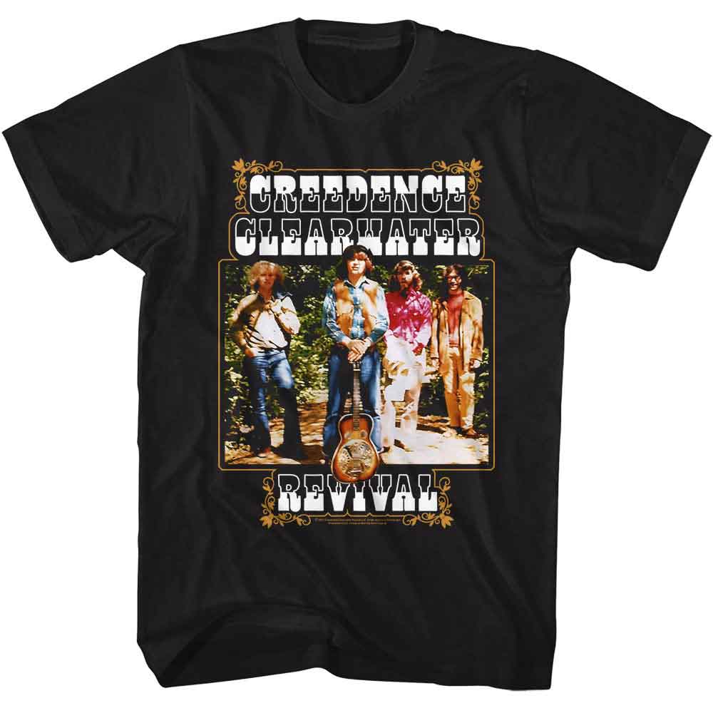 Creedence Clearwater Revival - CCR BAND AND FANCY BOX Adult Shirt