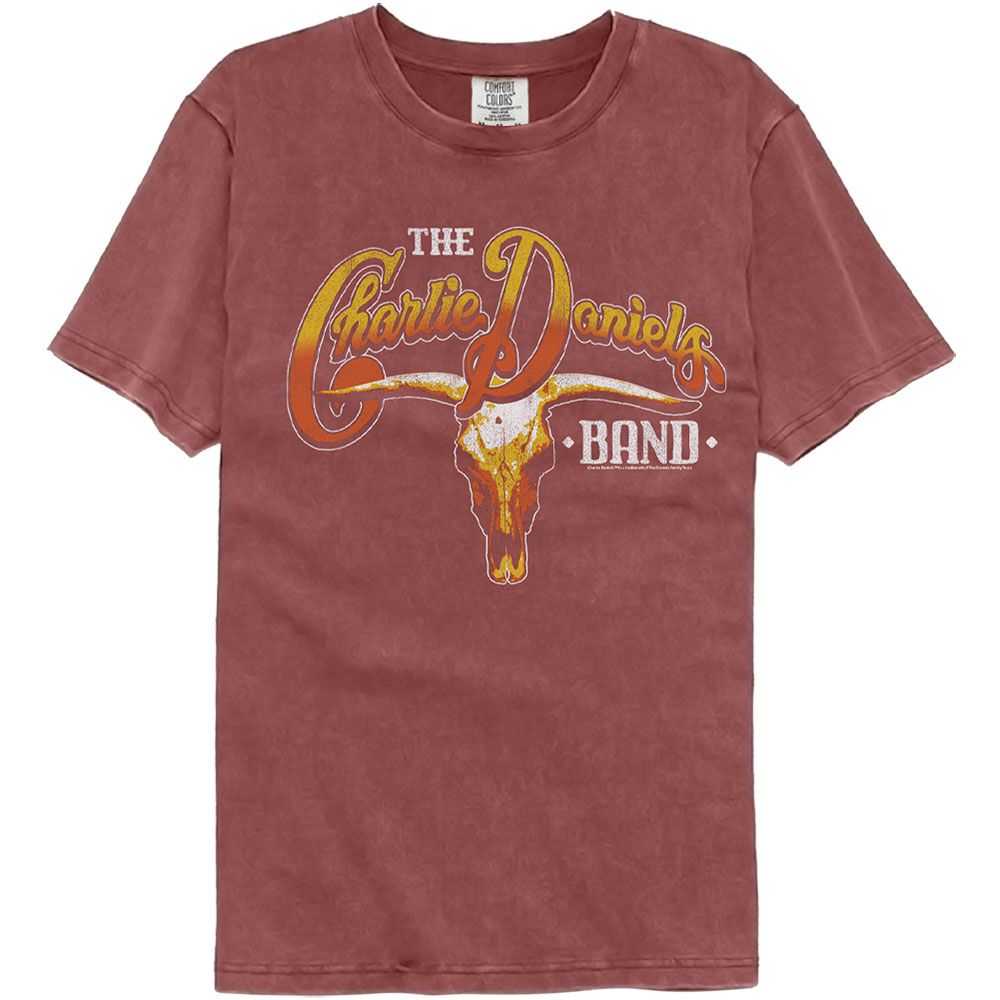 Charlie Daniels Band - CDB COW SKULL AND LOGO Adult Shirt