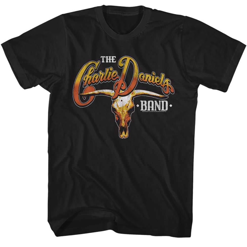 Charlie Daniels Band - CDB COW SKULL AND LOGO Adult Shirt
