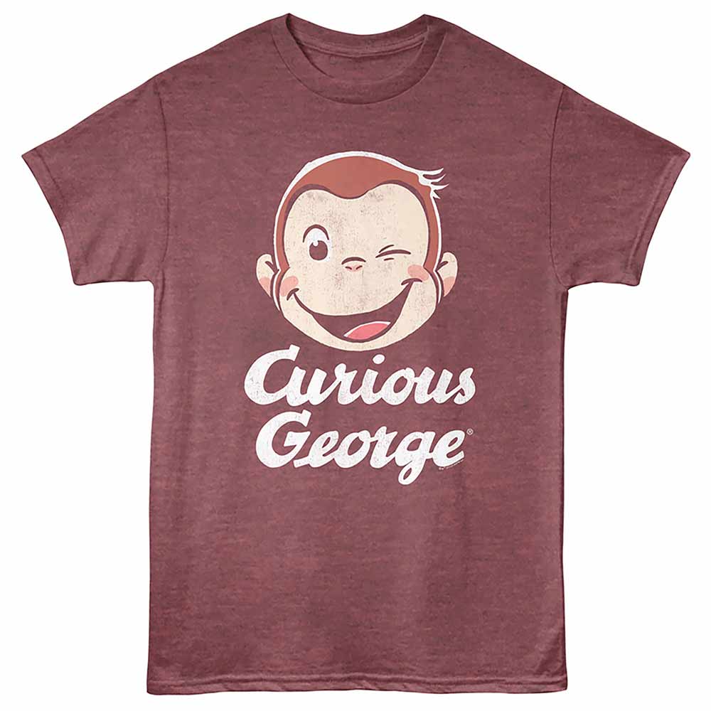 Curious George - CURIOUS GEORGE WINK Adult Shirt