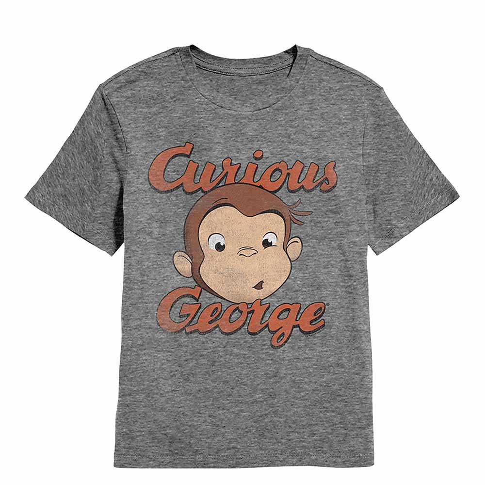 Curious George - CURIOUS GEORGE FACE AND LOGO Youth Shirt